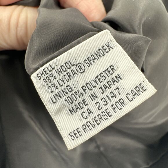 Talbots Blazer Womens Petite 10 10P Gray Jacket Wool Classic Lined Vintage - Picture 6 of 7